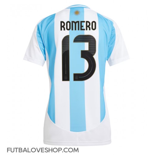 Dres Argentína Cristian Romero #13 Domáci pre Ženy Copa America 2024 Krátky Rukáv